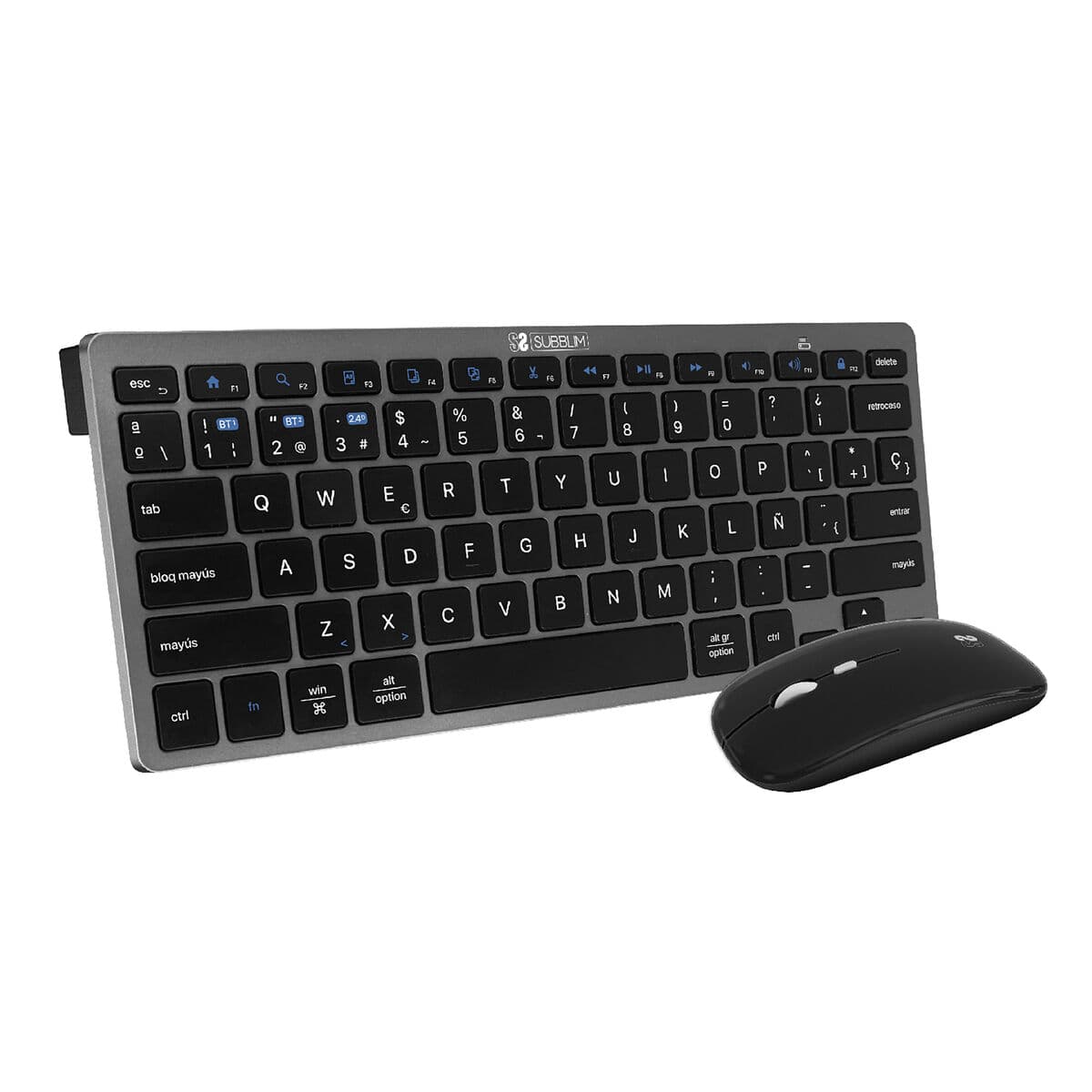Tastatură și Mouse Subblim SUBKBC-OCO020 Negru Gri (2 Unități) - Image 2