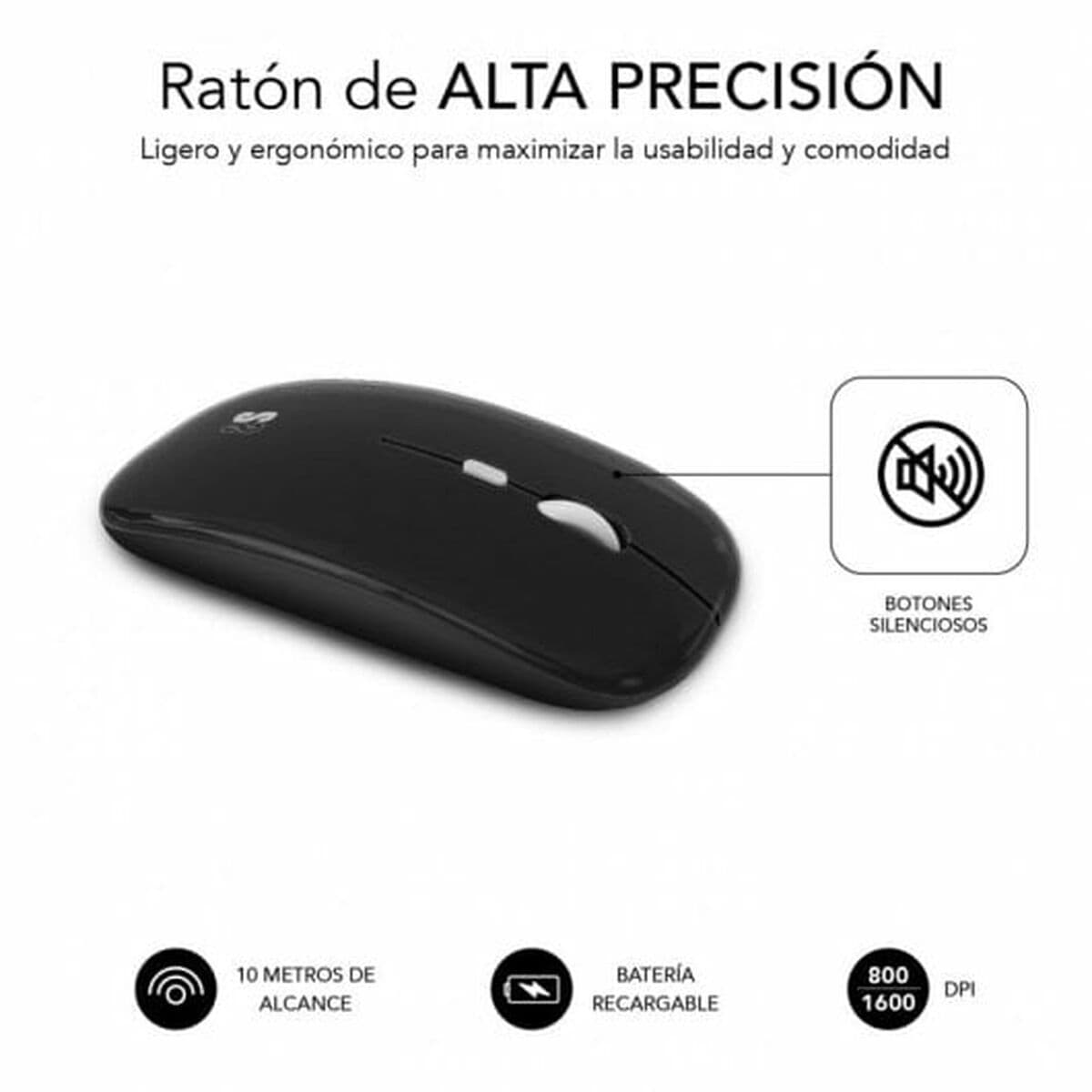 Tastatură și Mouse Subblim SUBKBC-OCO020 Negru Gri (2 Unități) - Image 18