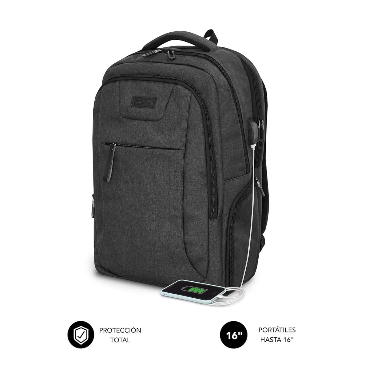 Laptop Backpack Subblim SUBBP-4PA2100 Black - Image 9