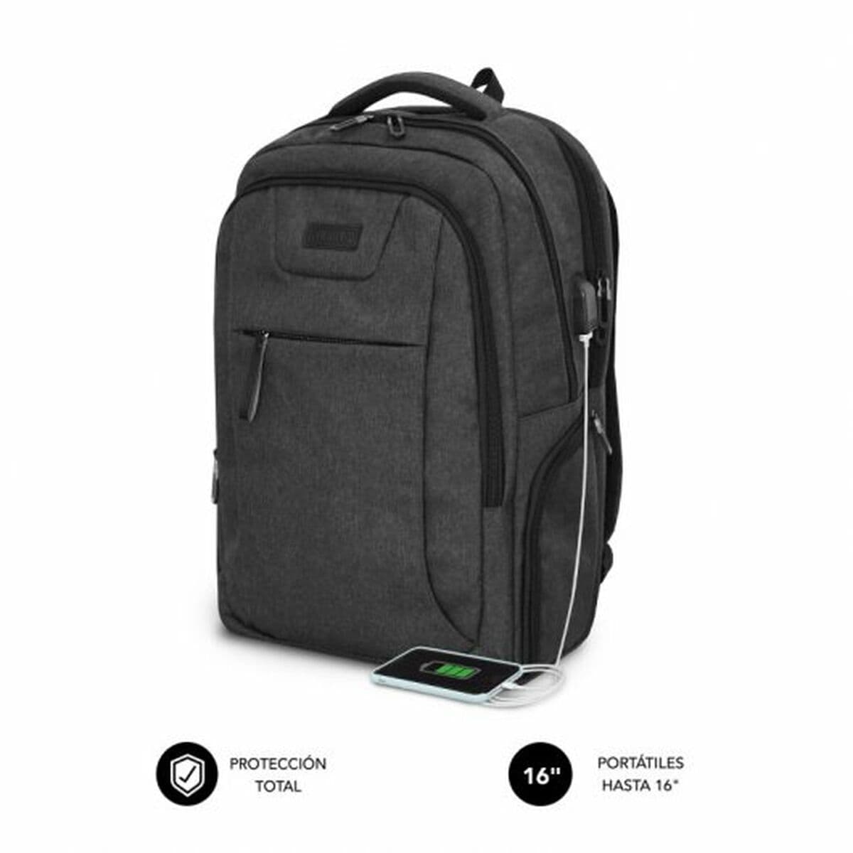 Laptop Backpack Subblim SUBBP-4PA2100 Black - Image 5
