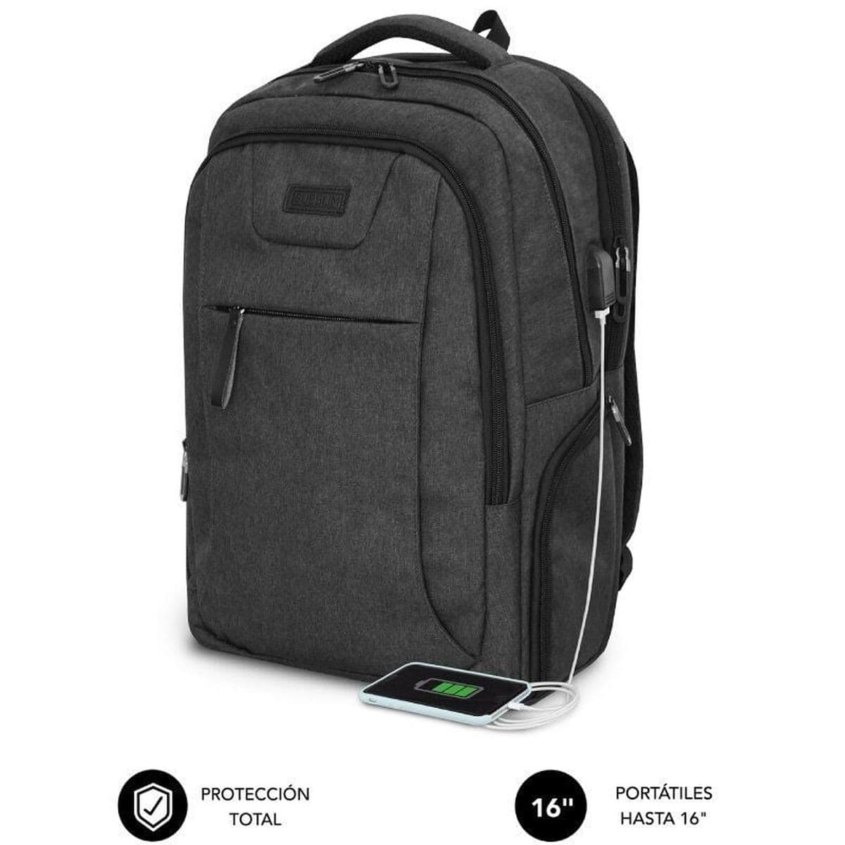 Laptop Backpack Subblim SUBBP-4PA2100 Black - Image 12