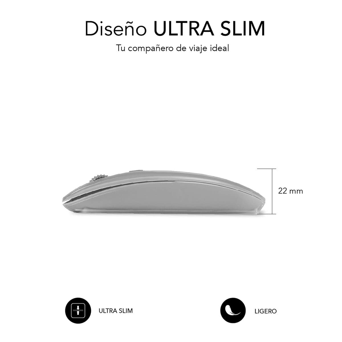 Souris Bluetooth Sans Fil Subblim SUBMO-DFLAT22 Argenté 1600 dpi - Image 16