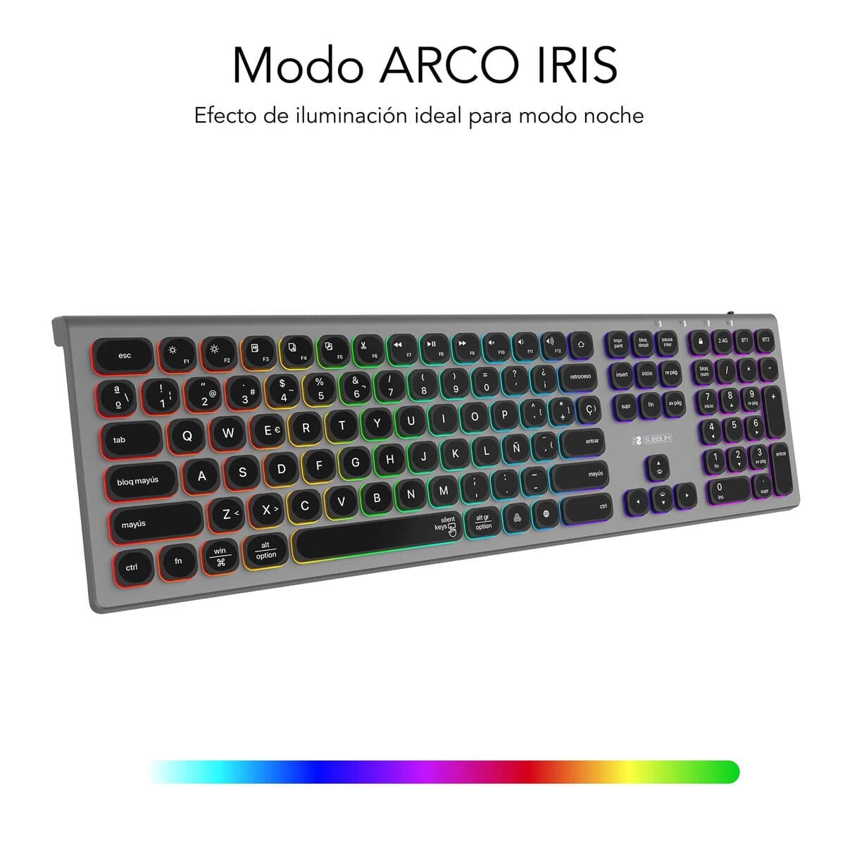 Clavier Bluetooth Subblim SUBKB-3MIE310 Noir - Image 13