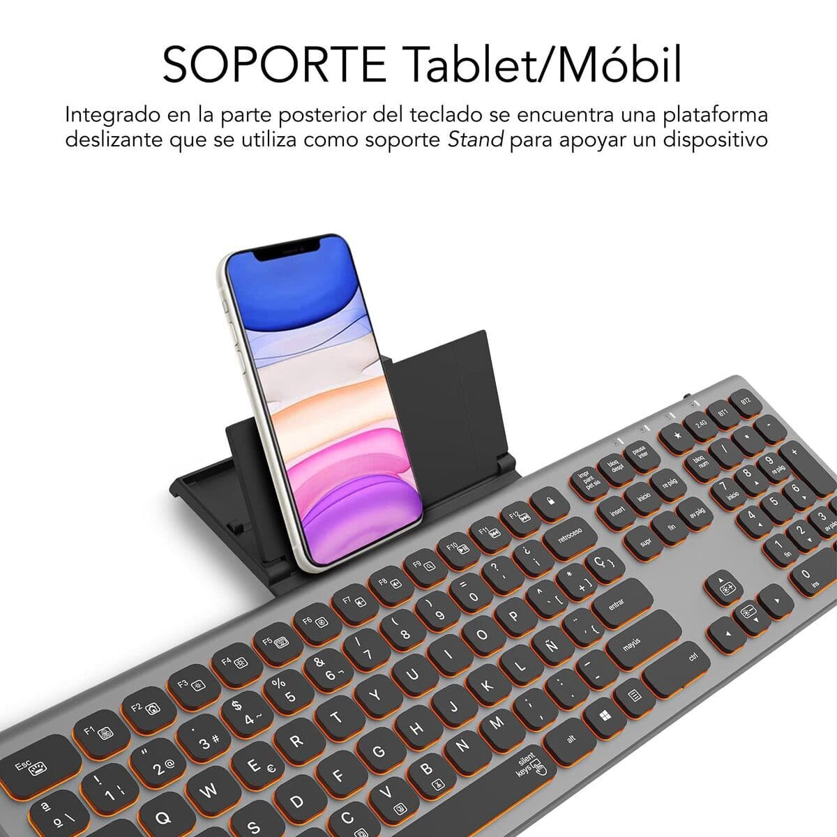 Clavier Bluetooth Subblim SUBKB-3MIE310 Noir - Image 19