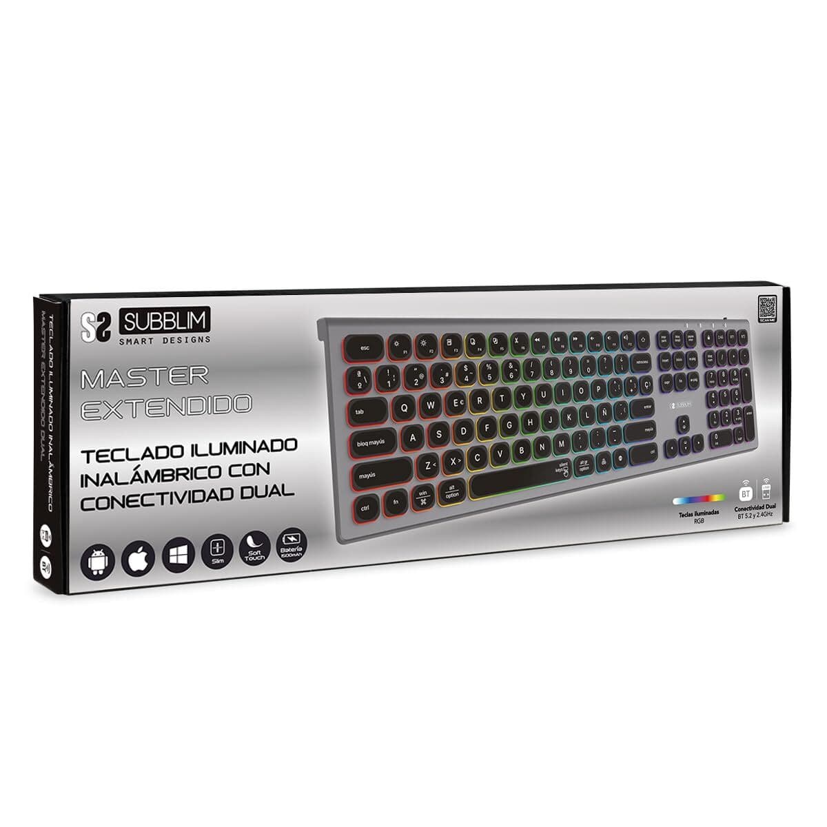 Clavier Bluetooth Subblim SUBKB-3MIE310 Noir - Image 14