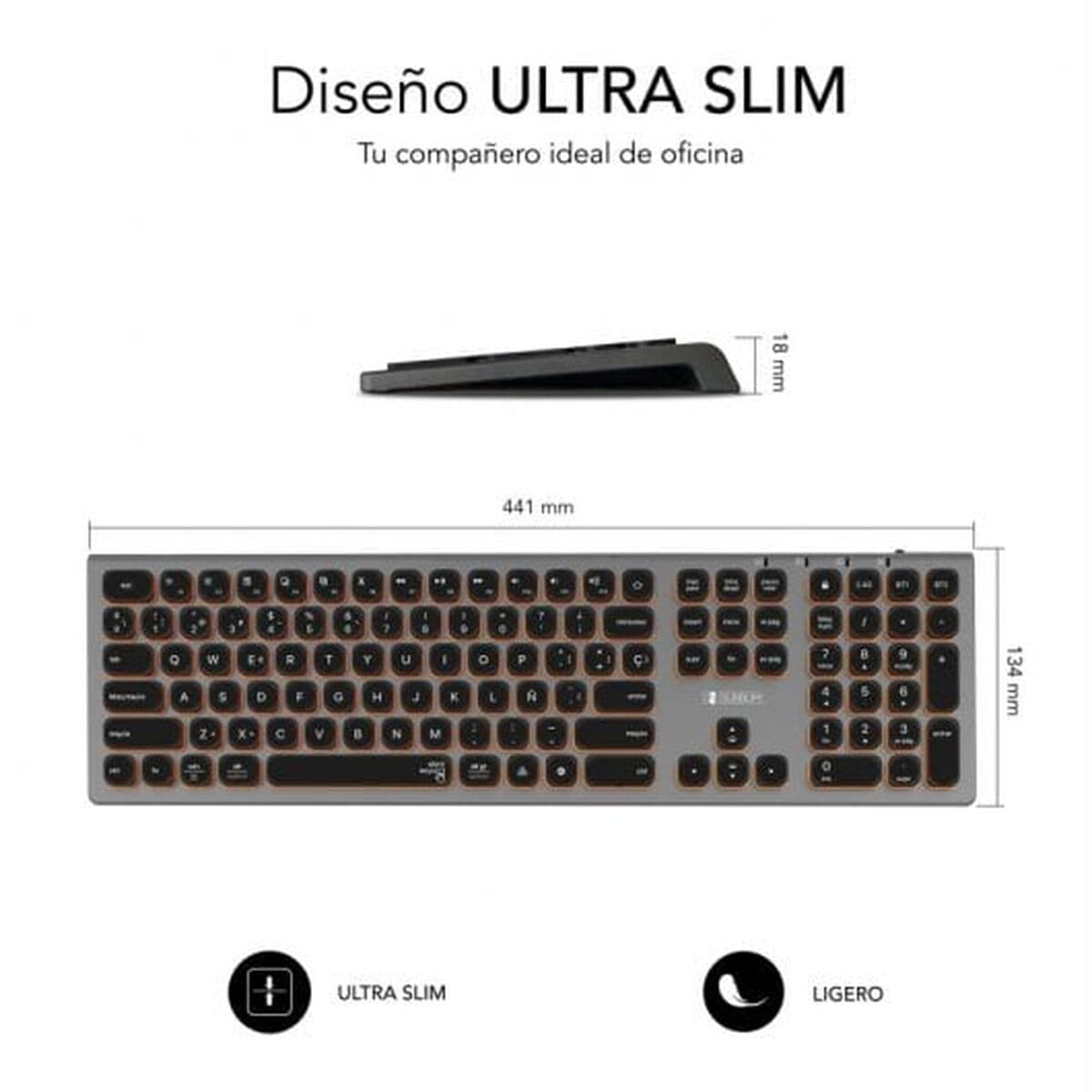 Clavier Bluetooth Subblim SUBKB-3MIE310 Noir - Image 35