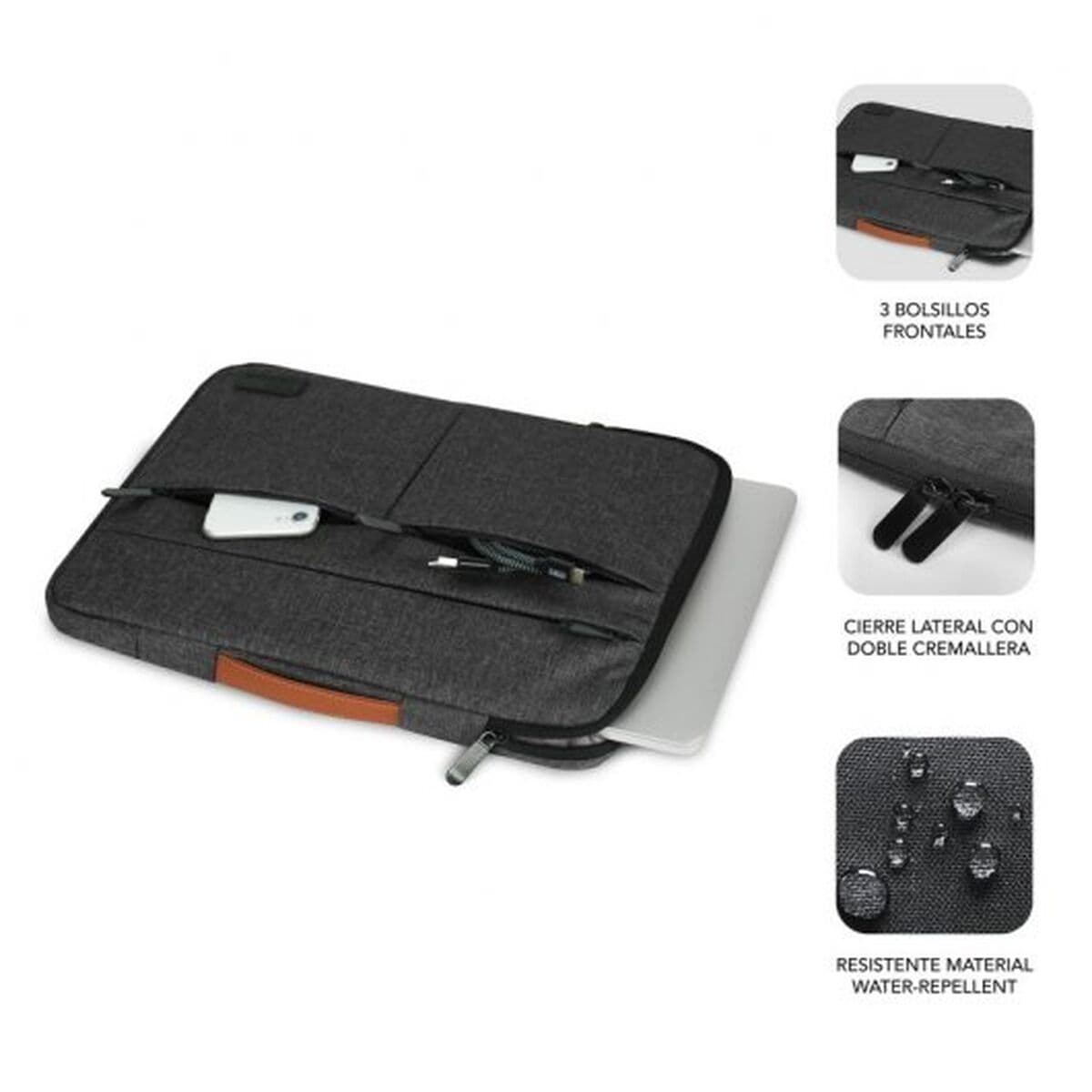 Nešiojamojo kompiuterio dėklas Subblim SUBLSAP36050 Pilka - Image 25