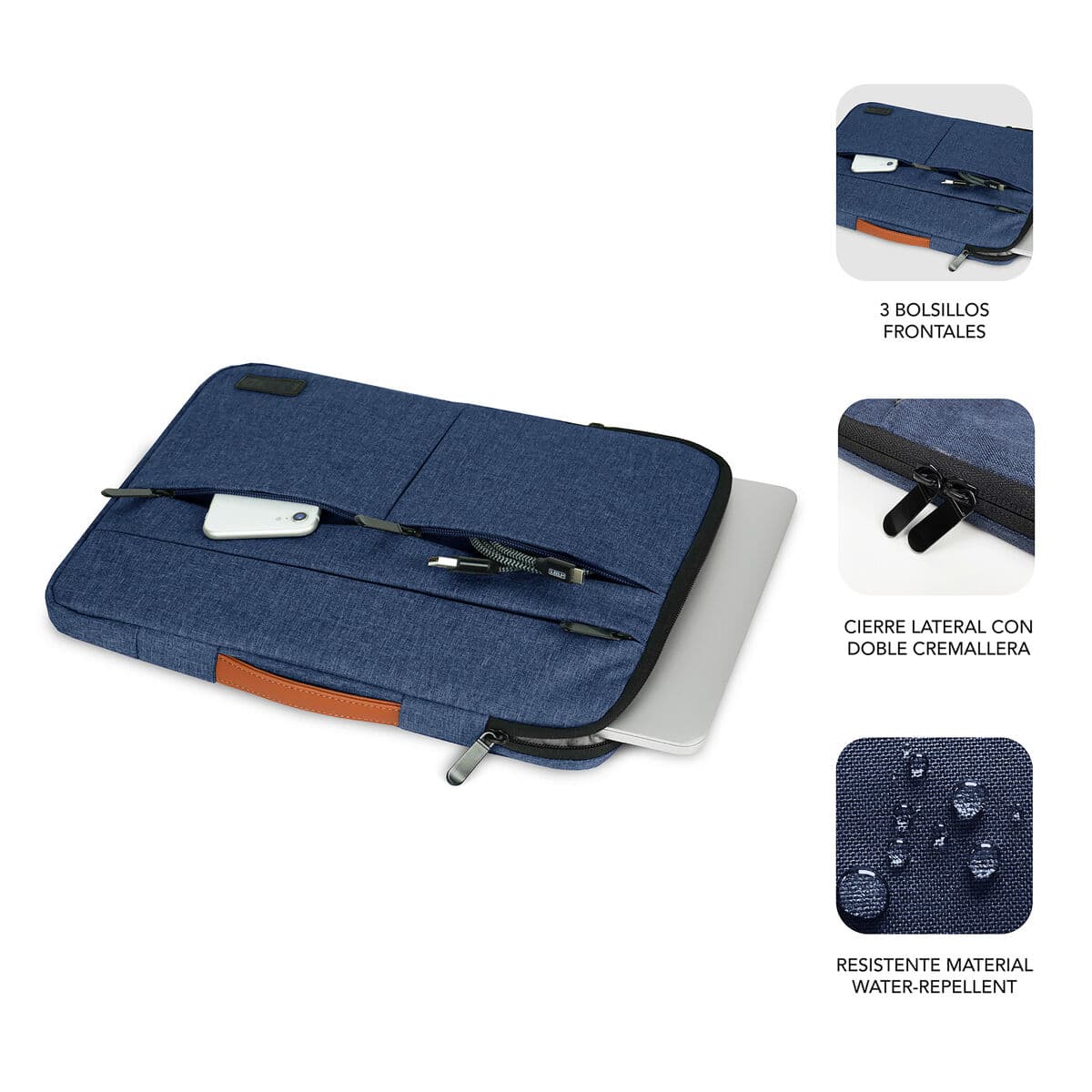 Laptopväska Subblim Air Padding 360 Blå 15,6" - Image 31