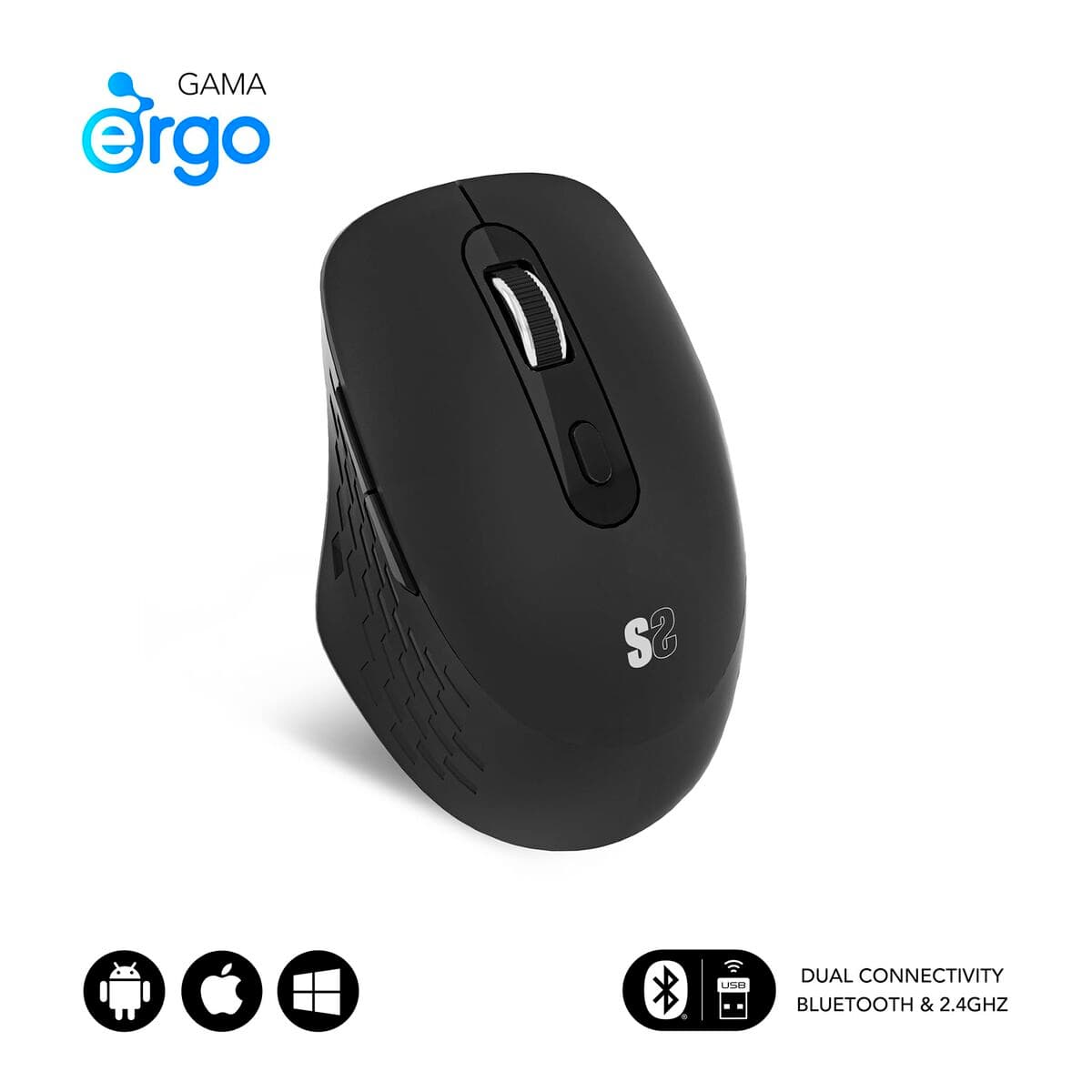 Souris sans-fil Subblim SUBMO-EDCUR01 Noir 1600 dpi - Image 20