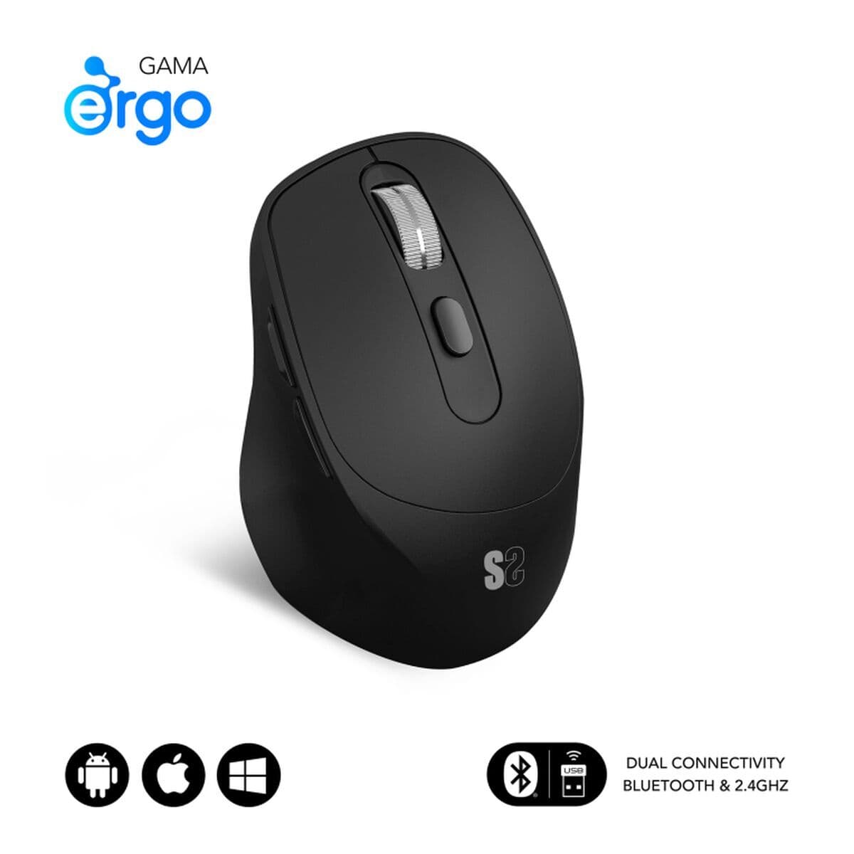 Souris Optique Subblim SUBMO-EDCON01 Noir 2400 dpi - Image 11