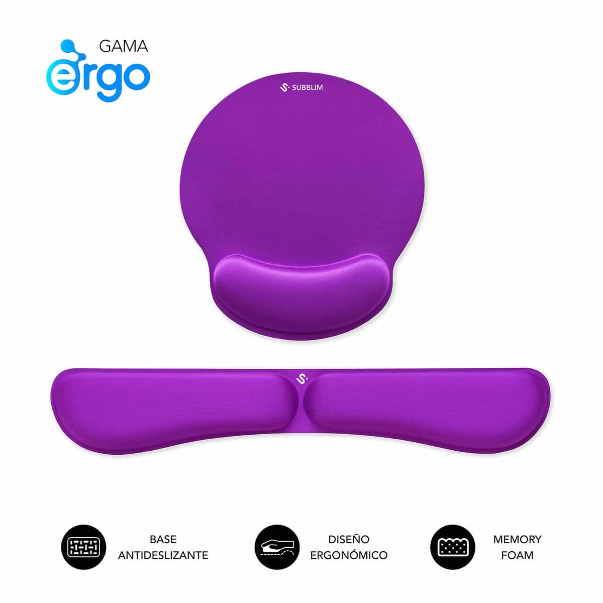 Alfombrilla de Ratón Subblim SUBMP-04E022 Morado - Image 2