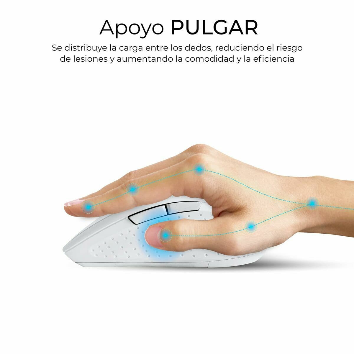 Näppäimistö ja hiiri Subblim SUBKBC-DCOPW1 Valkoinen Espanja Espanjalainen Qwerty QWERTY - Image 17