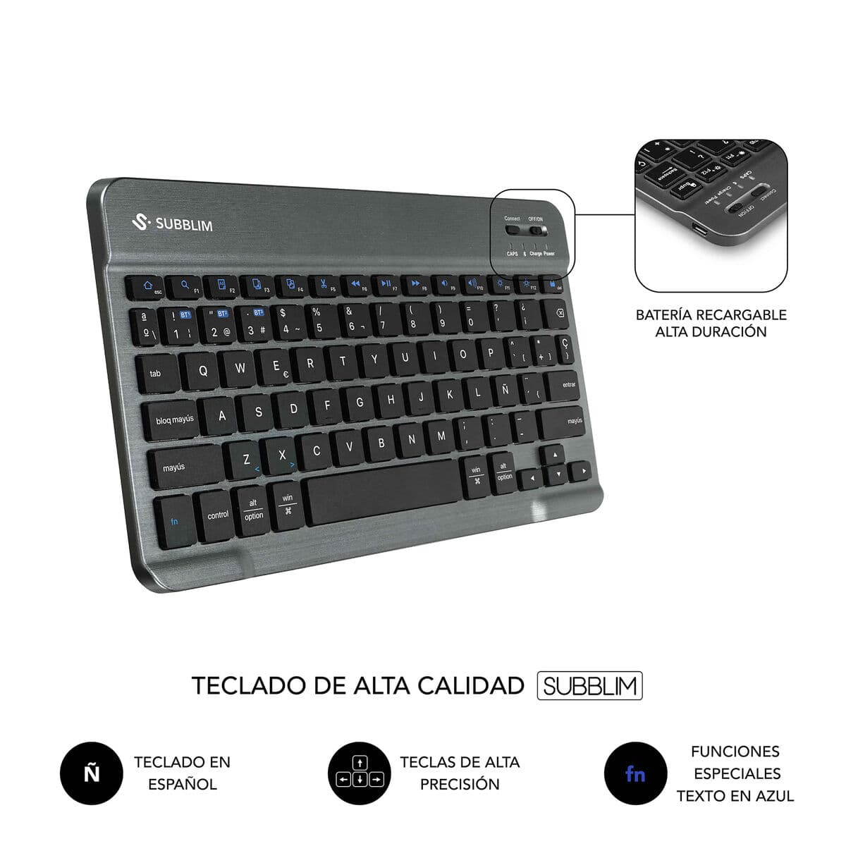 Tablet Tasche Subblim SUBKT3-BTL320 Qwerty Spanisch - Image 6