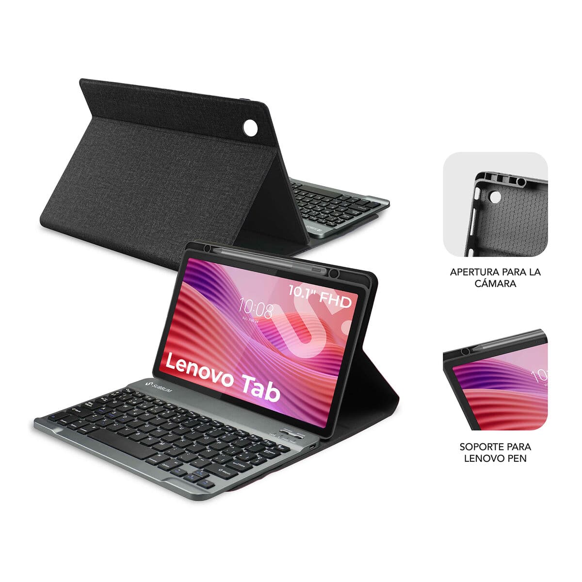 Tablet Tasche Subblim SUBKT3-BTL320 Qwerty Spanisch - Image 7