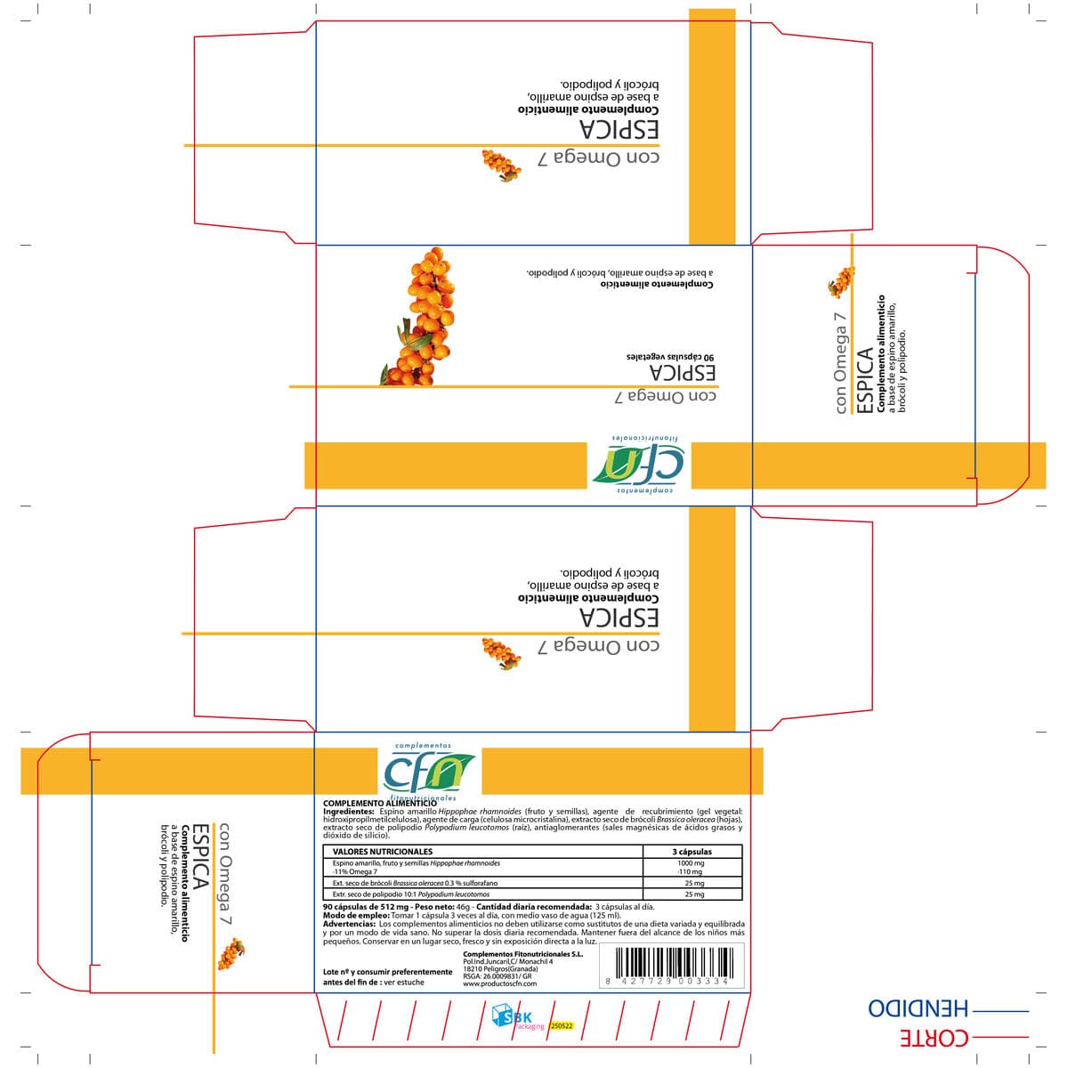 Papildai ir vitaminai CFN 90 vnt. - Image 2