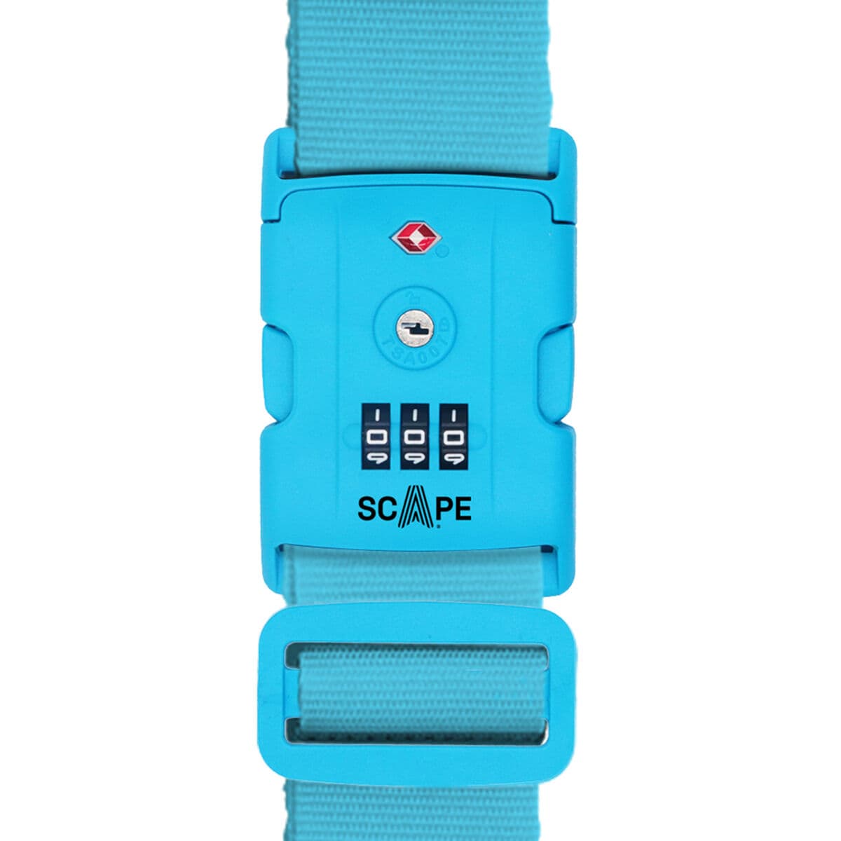 Scape Travel Correa para maleta TSA con combinación (azul,  rojo)