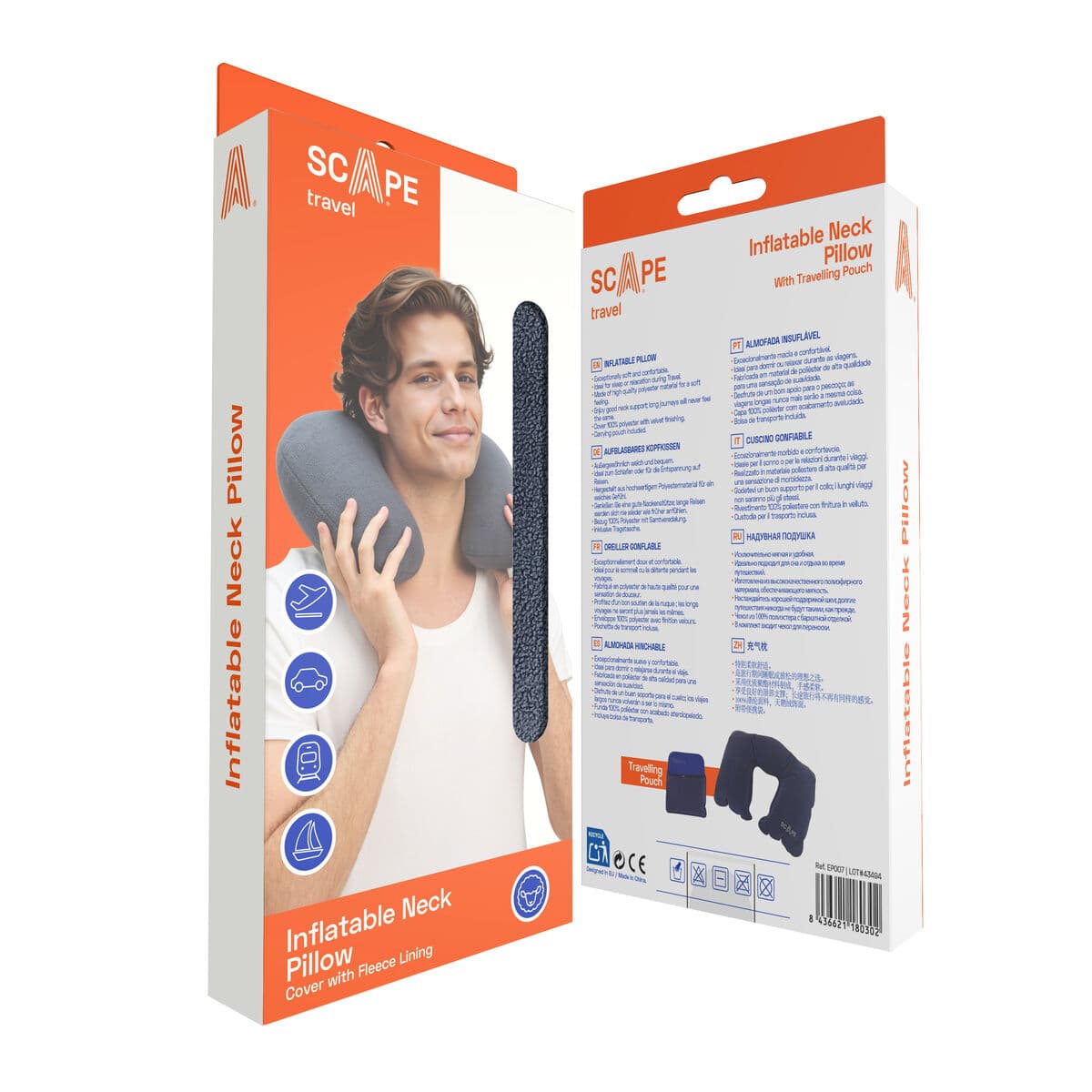 Nackenkissen Scape Travel Grau - Image 6