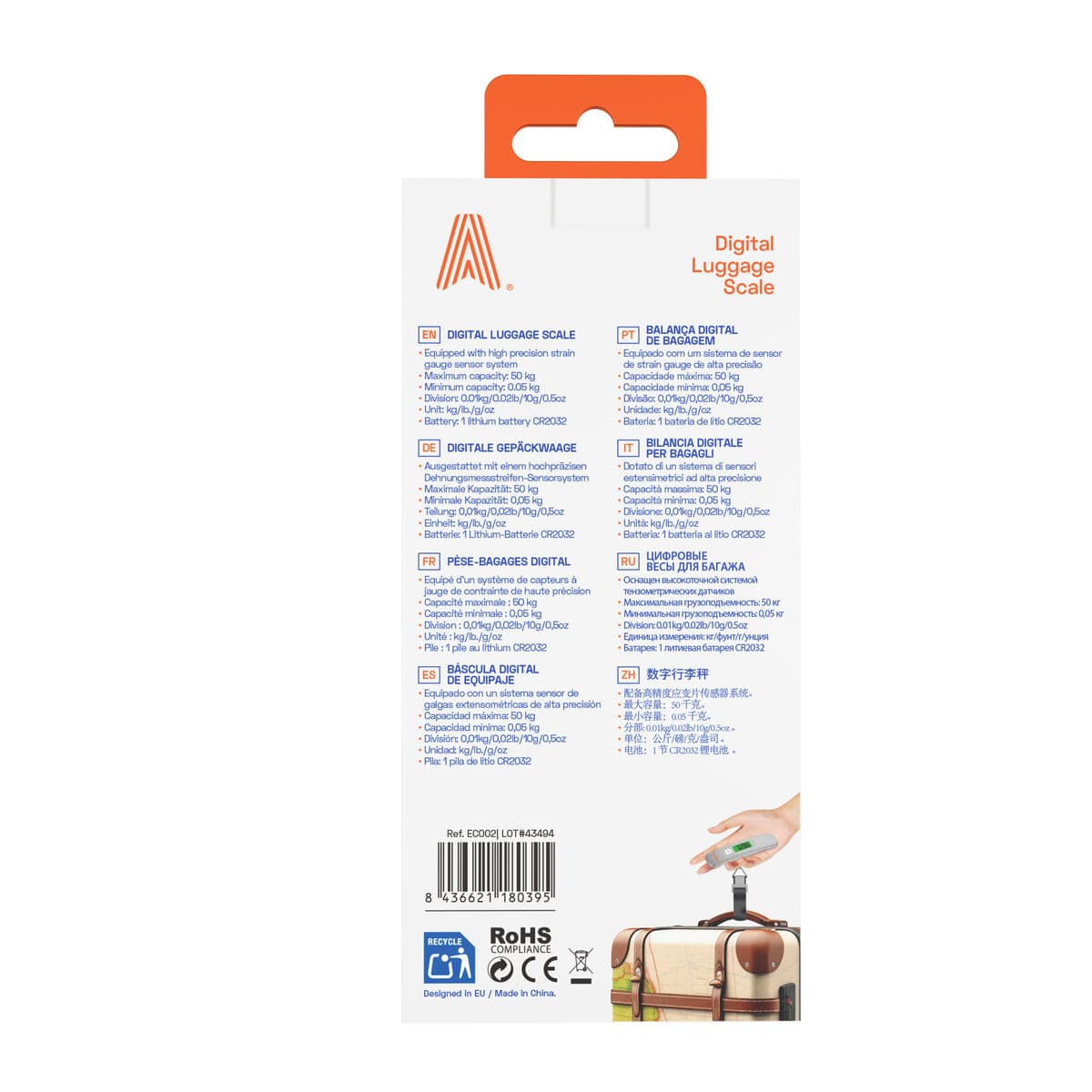 Báscula Digital para Equipajes Scape Travel ELS30 - Image 8
