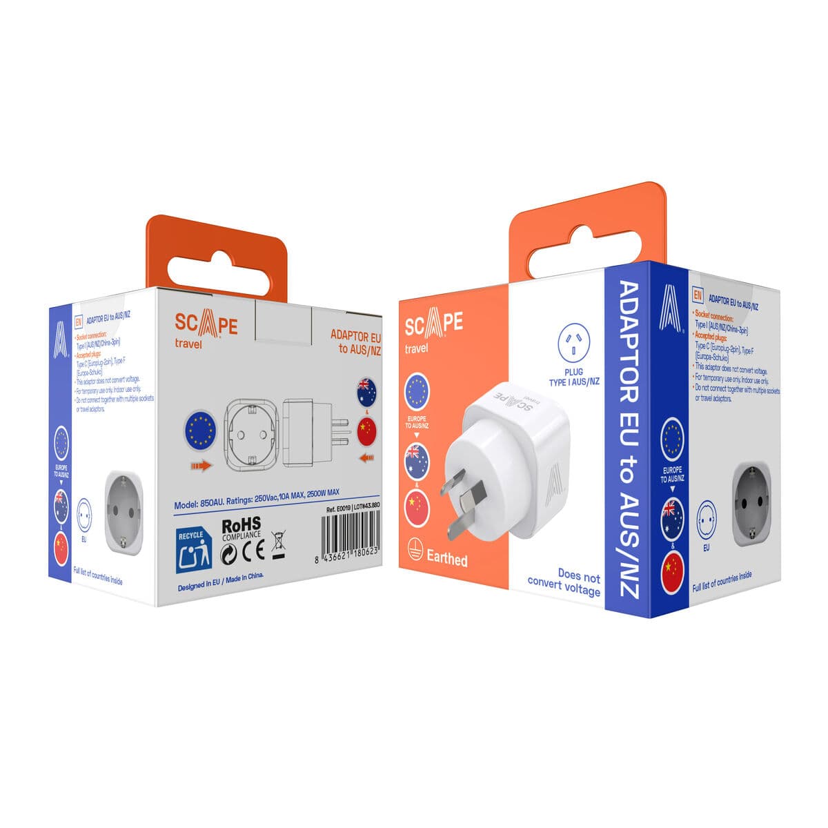 Scape Travel Enchufe Schuko a Australia/China - Image 11