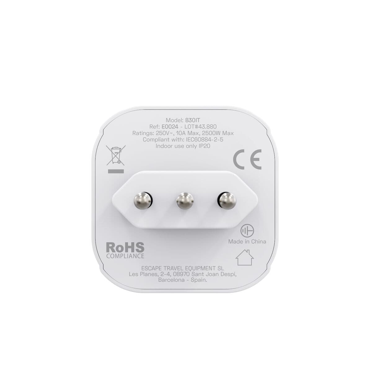 Scape Travel Enchufe Schuko a Italia - Image 8