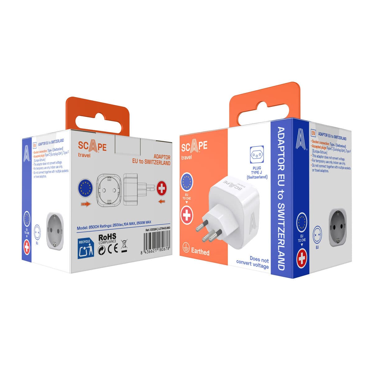 Scape Travel Enchufe Schuko a Suiza - Image 11