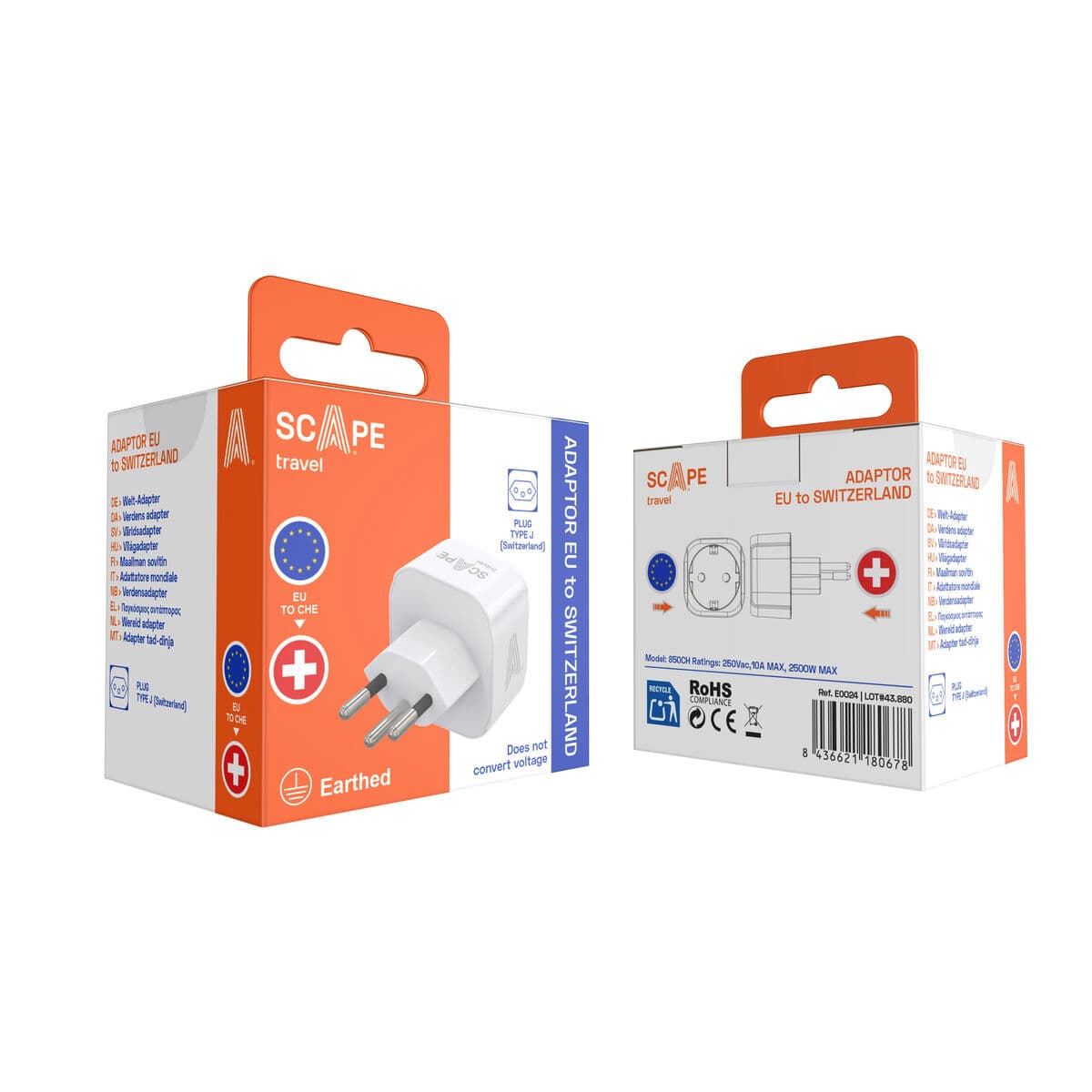 Scape Travel Enchufe Schuko a Suiza - Image 10