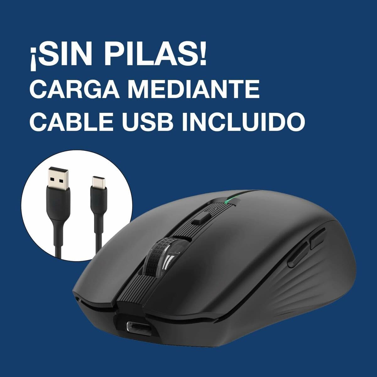 Ratón Inalámbrico CoolBox COO-MOU-W01-B Negro 1600 dpi - Image 13