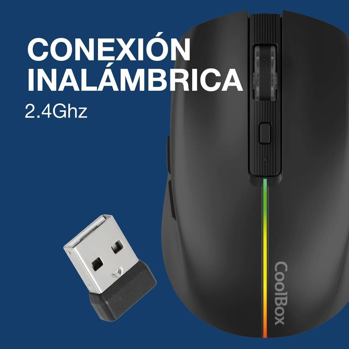 Ratón Inalámbrico CoolBox COO-MOU-W01-B Negro 1600 dpi - Image 14