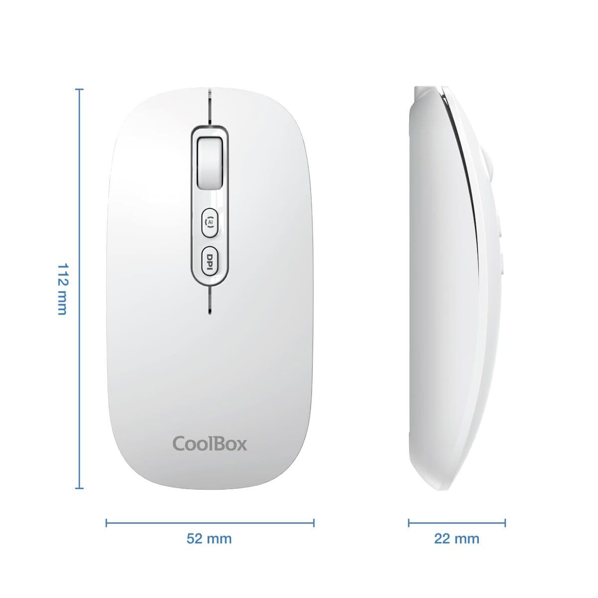 Souris sans-fil CoolBox COO-MOU-W02-W Blanc 1600 dpi - Image 5