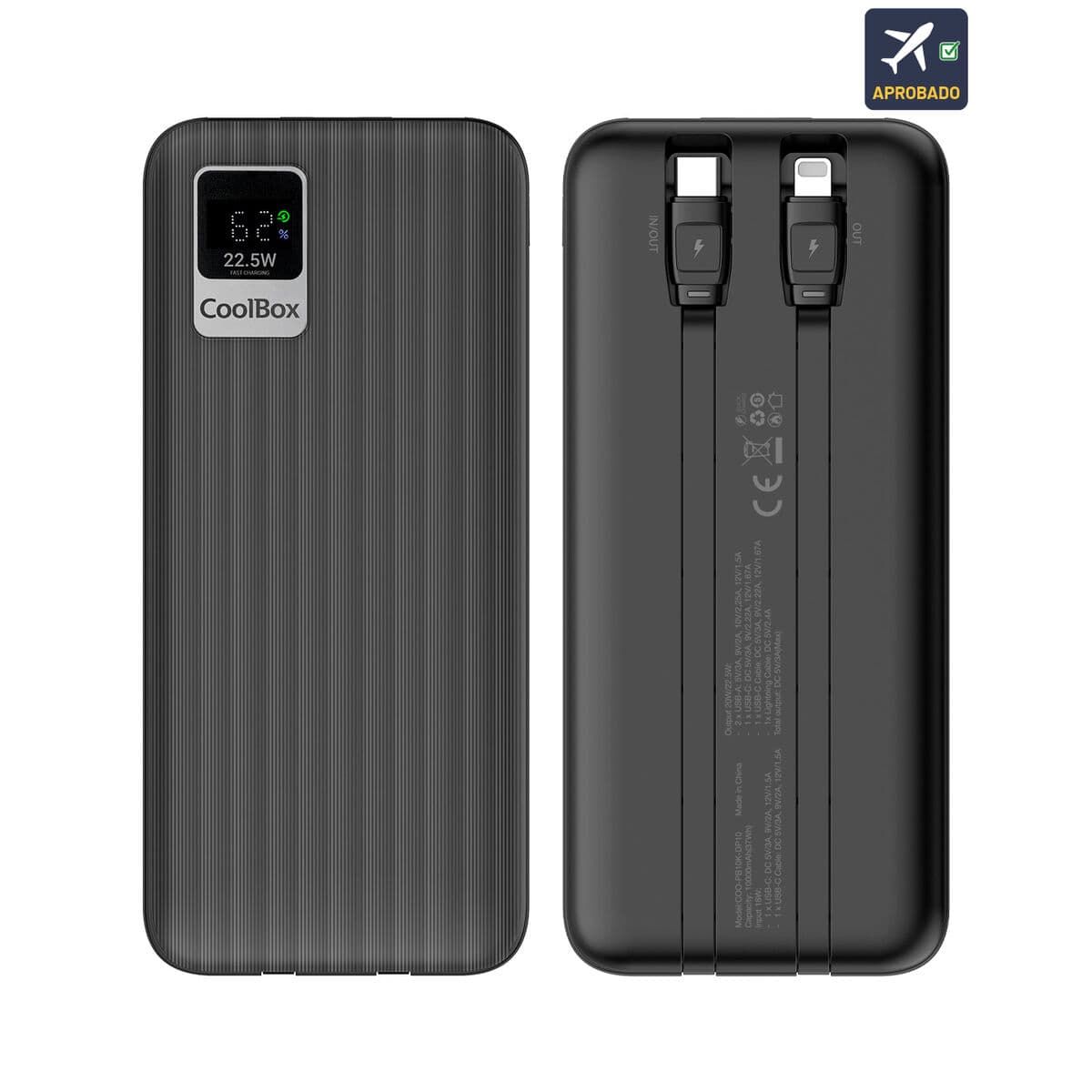 Powerbank CoolBox COO-PB10K-DP10 - Image 2