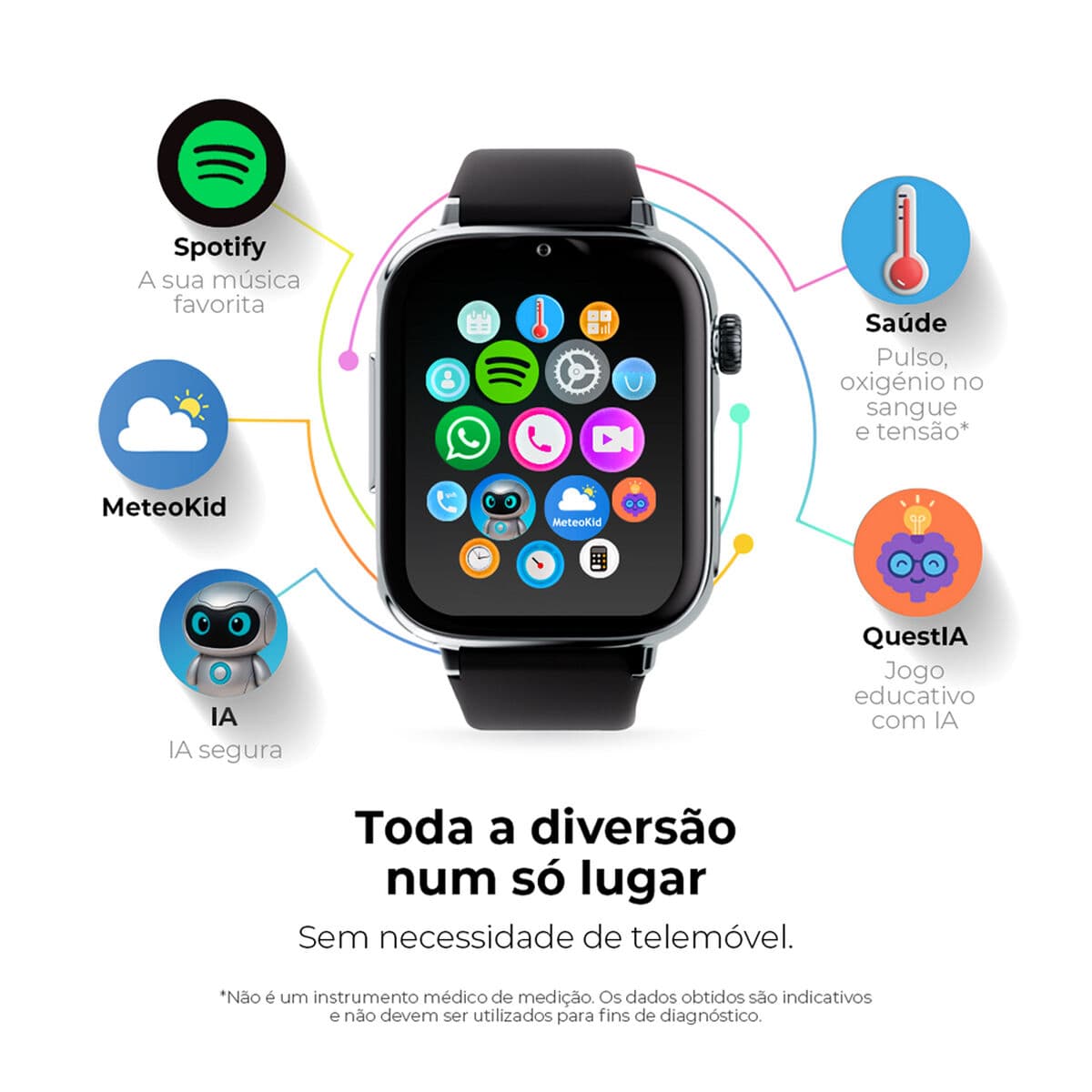 Montre intelligente SaveFamily Vert Argenté - Image 2