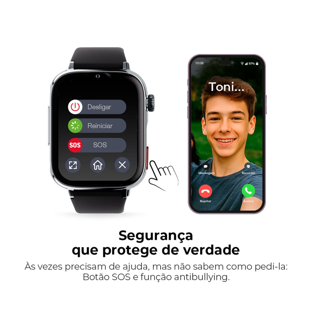 Montre intelligente SaveFamily Blanc - Image 5