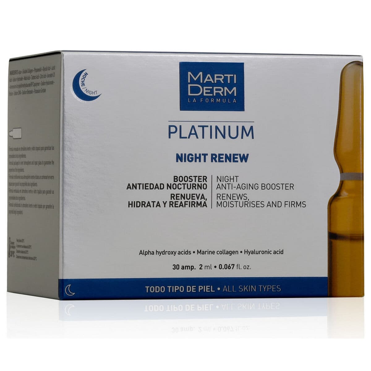 Ampollas Martiderm Platinum Night Renew