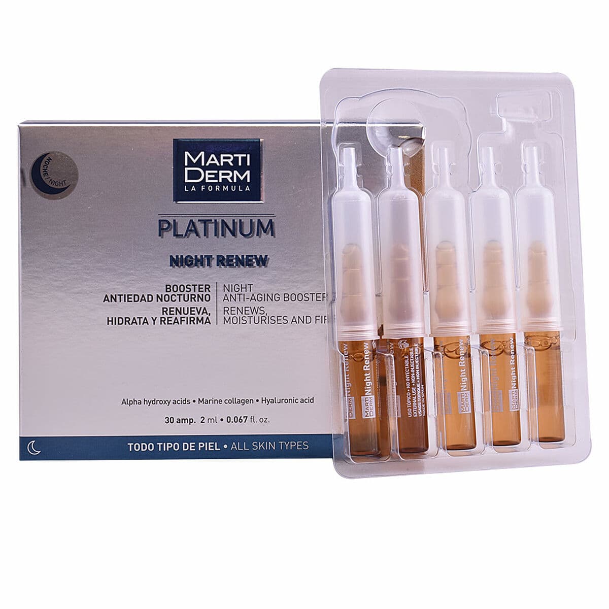 Ampollas Martiderm Platinum Night Renew - Image 6