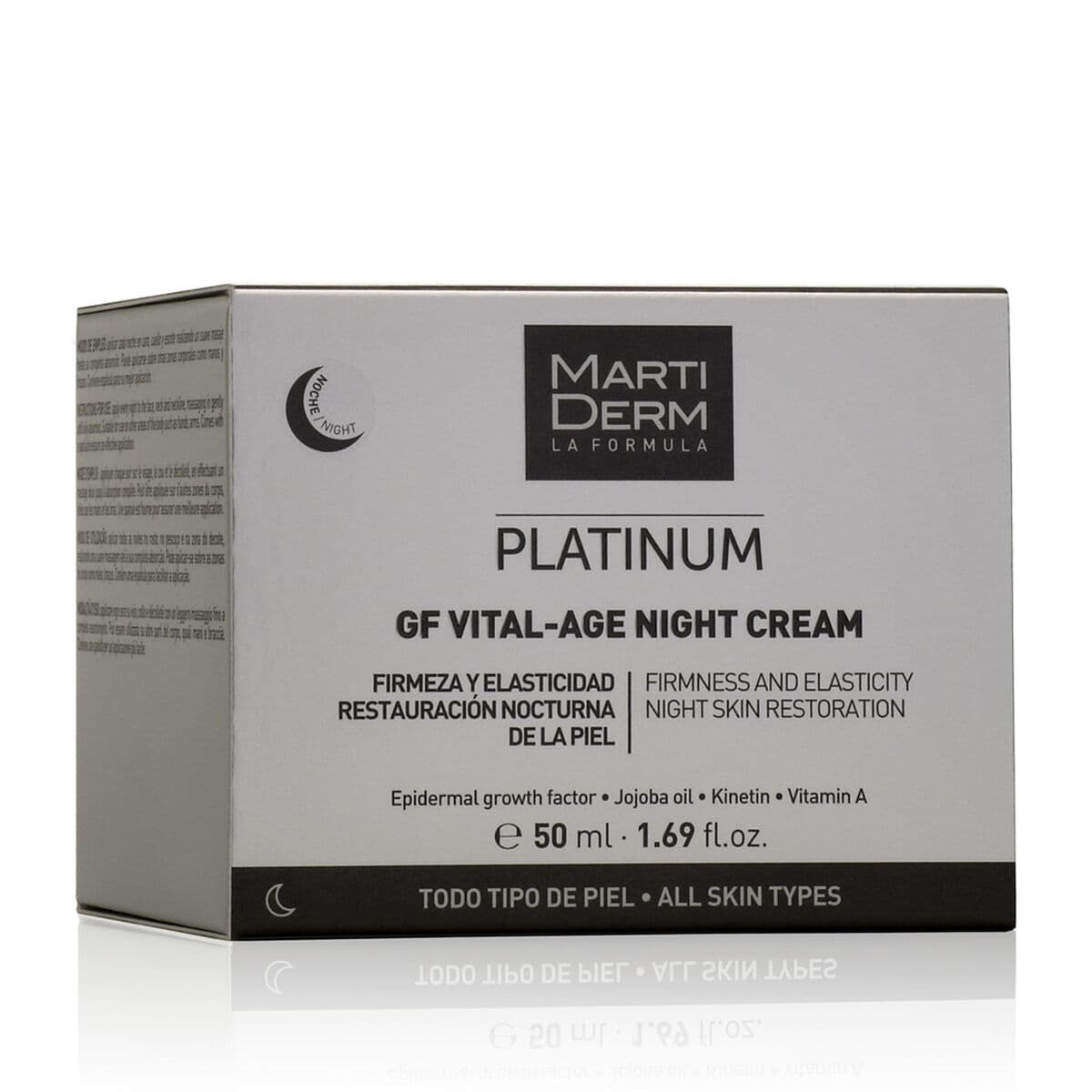 Night Cream Martiderm Platinum Gf Vital Age 50 ml - Image 2