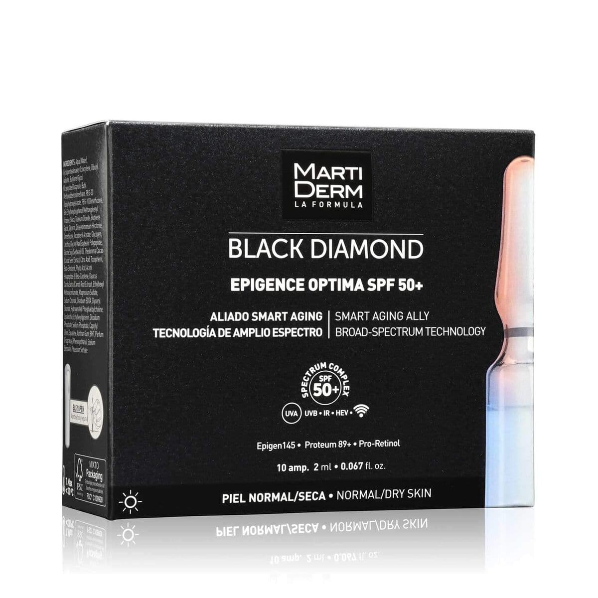 Lifting Effect Ampoules Martiderm BLACK DIAMOND Spf 50+ 2 ml - Image 2