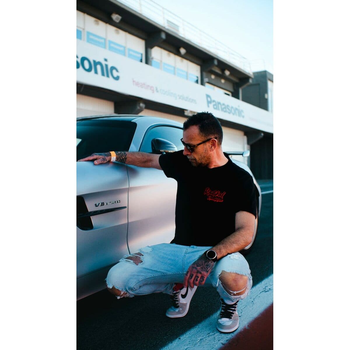 Tricou cu Mânecă Scurtă Bărbați RADIKAL NICE FAT ASS Negru XXL - Image 3