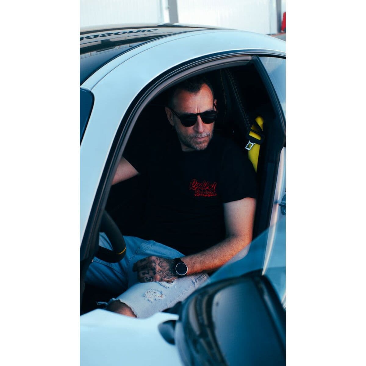 Tricou cu Mânecă Scurtă Bărbați RADIKAL NICE FAT ASS Negru XXL - Image 4