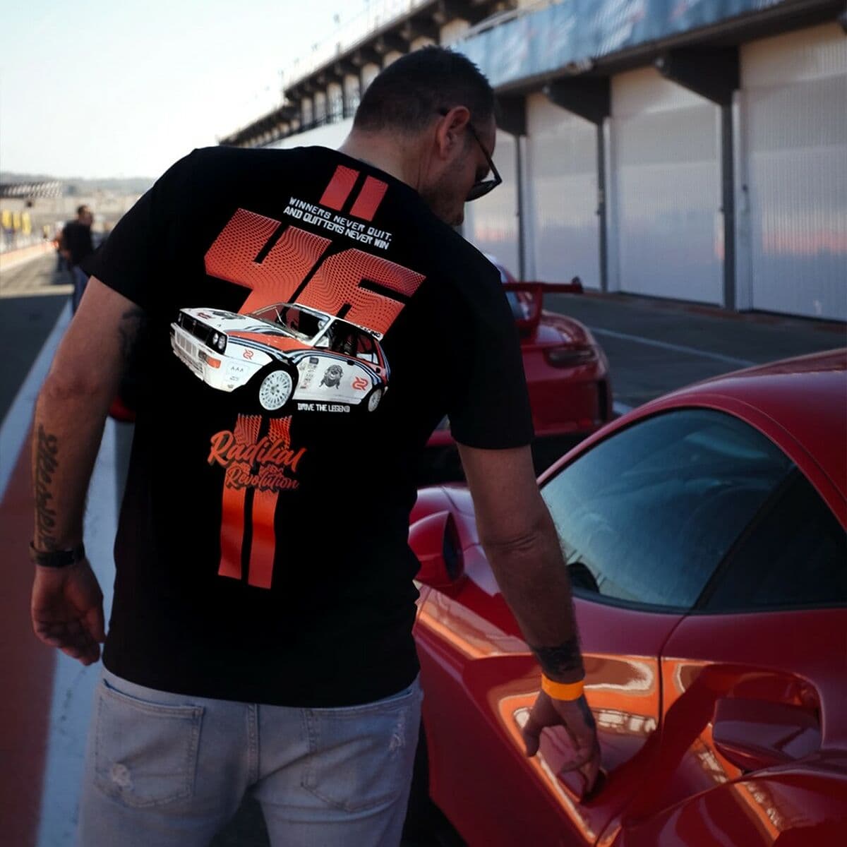 Men’s Short Sleeve T-Shirt RADIKAL WINNERS NEVER QUIT Black L - Image 7