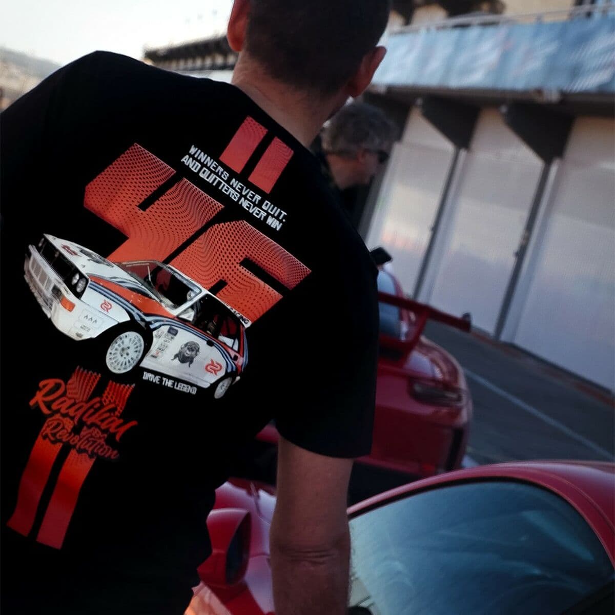 Men’s Short Sleeve T-Shirt RADIKAL WINNERS NEVER QUIT Black L - Image 8