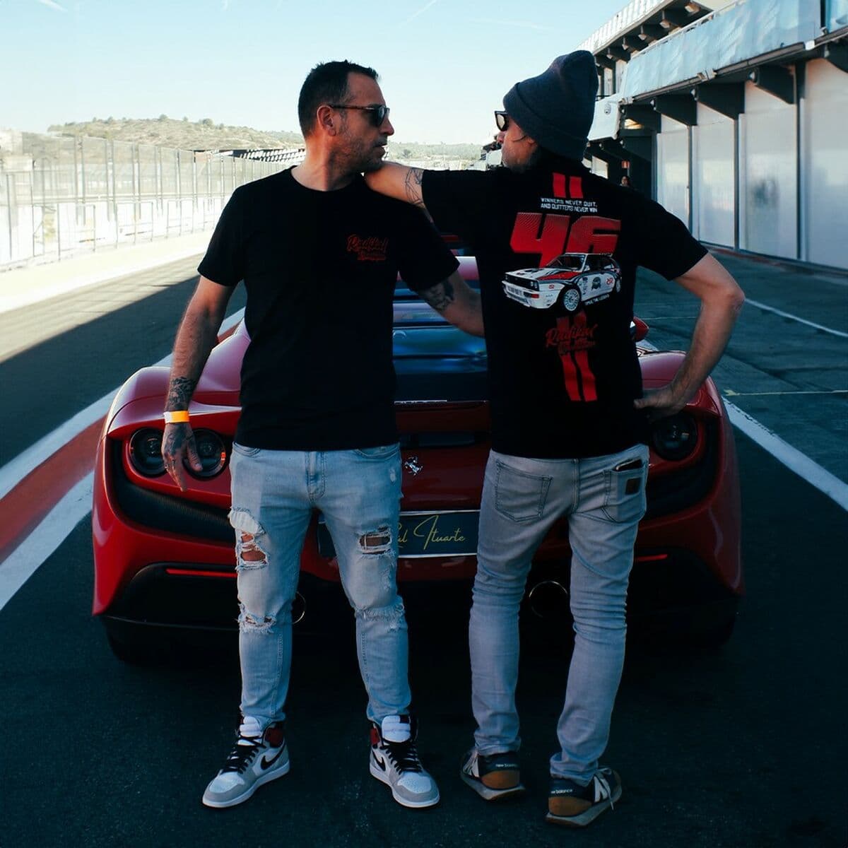 Men’s Short Sleeve T-Shirt RADIKAL WINNERS NEVER QUIT Black L - Image 3