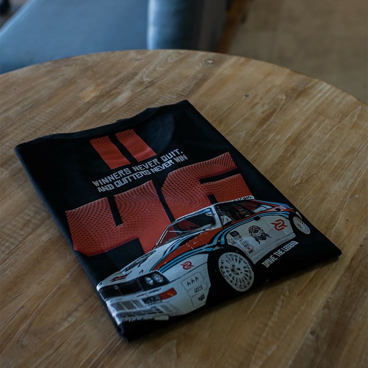 Men’s Short Sleeve T-Shirt RADIKAL WINNERS NEVER QUIT Black L - Image 4