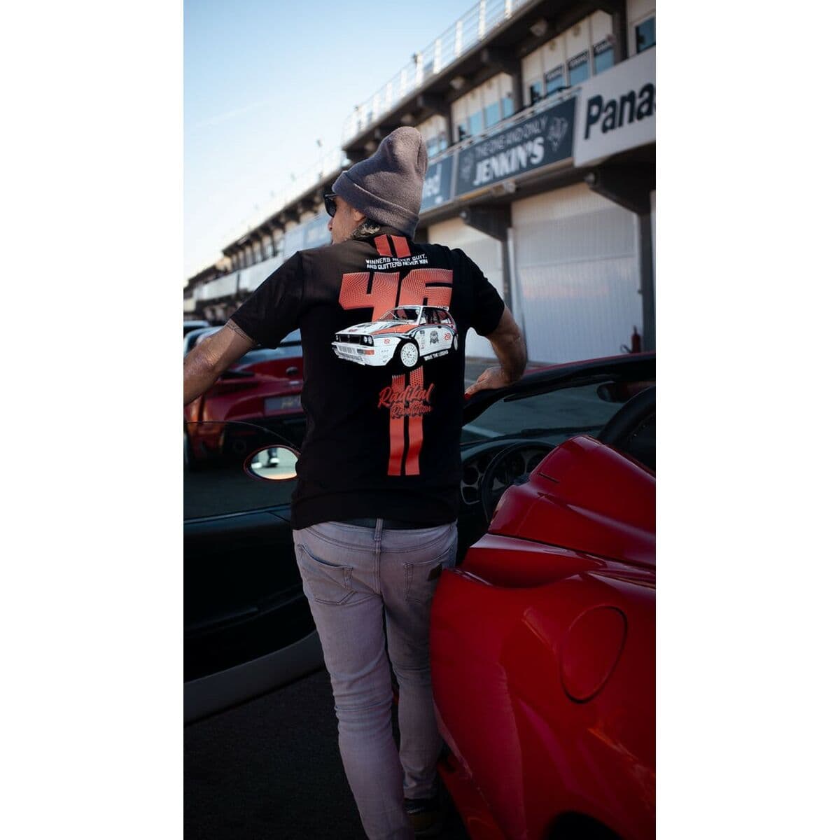 Tricou cu Mânecă Scurtă Bărbați RADIKAL WINNERS NEVER QUIT Negru XXL - Image 4