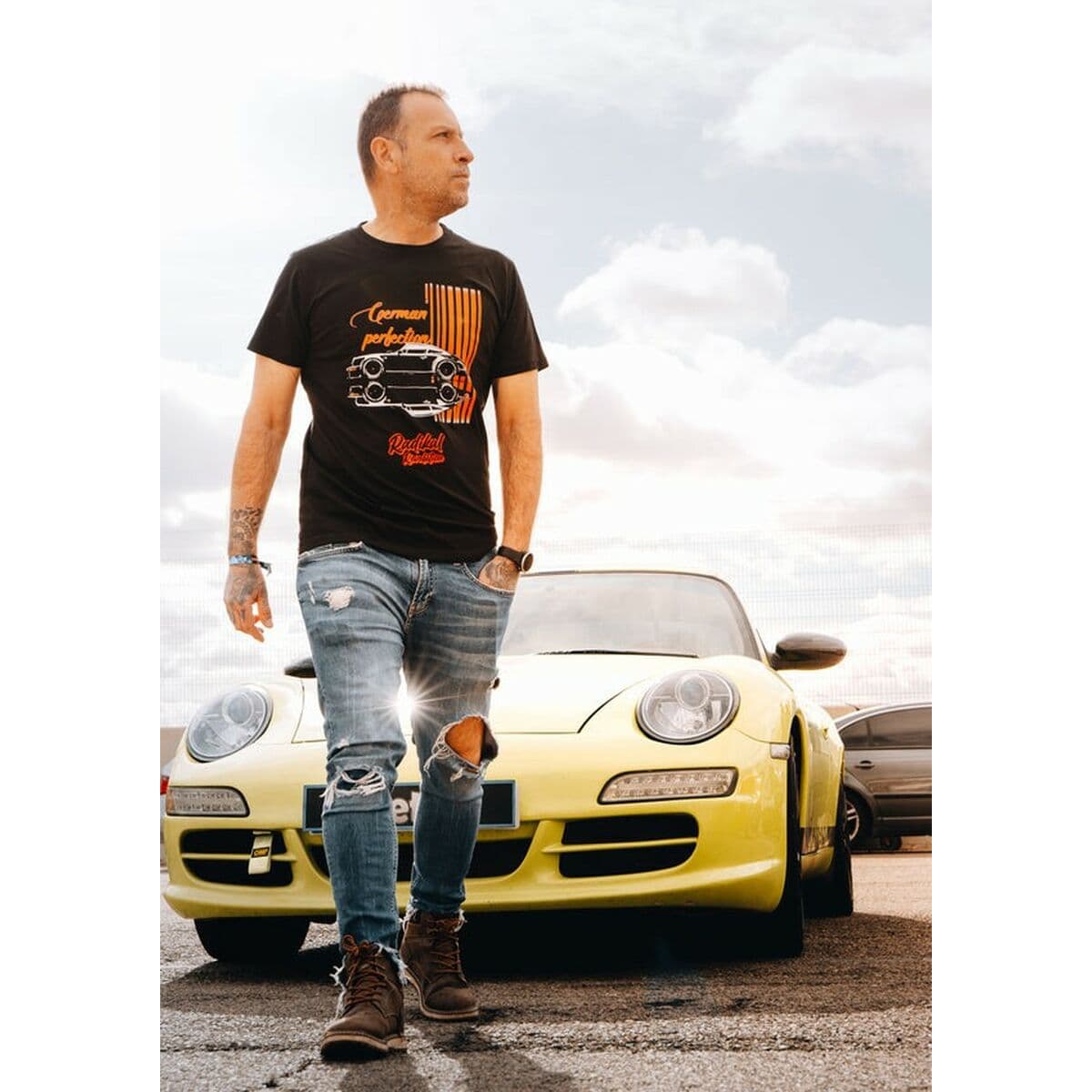 Men’s Short Sleeve T-Shirt RADIKAL GERMAN PERFECTION Black S - Image 2