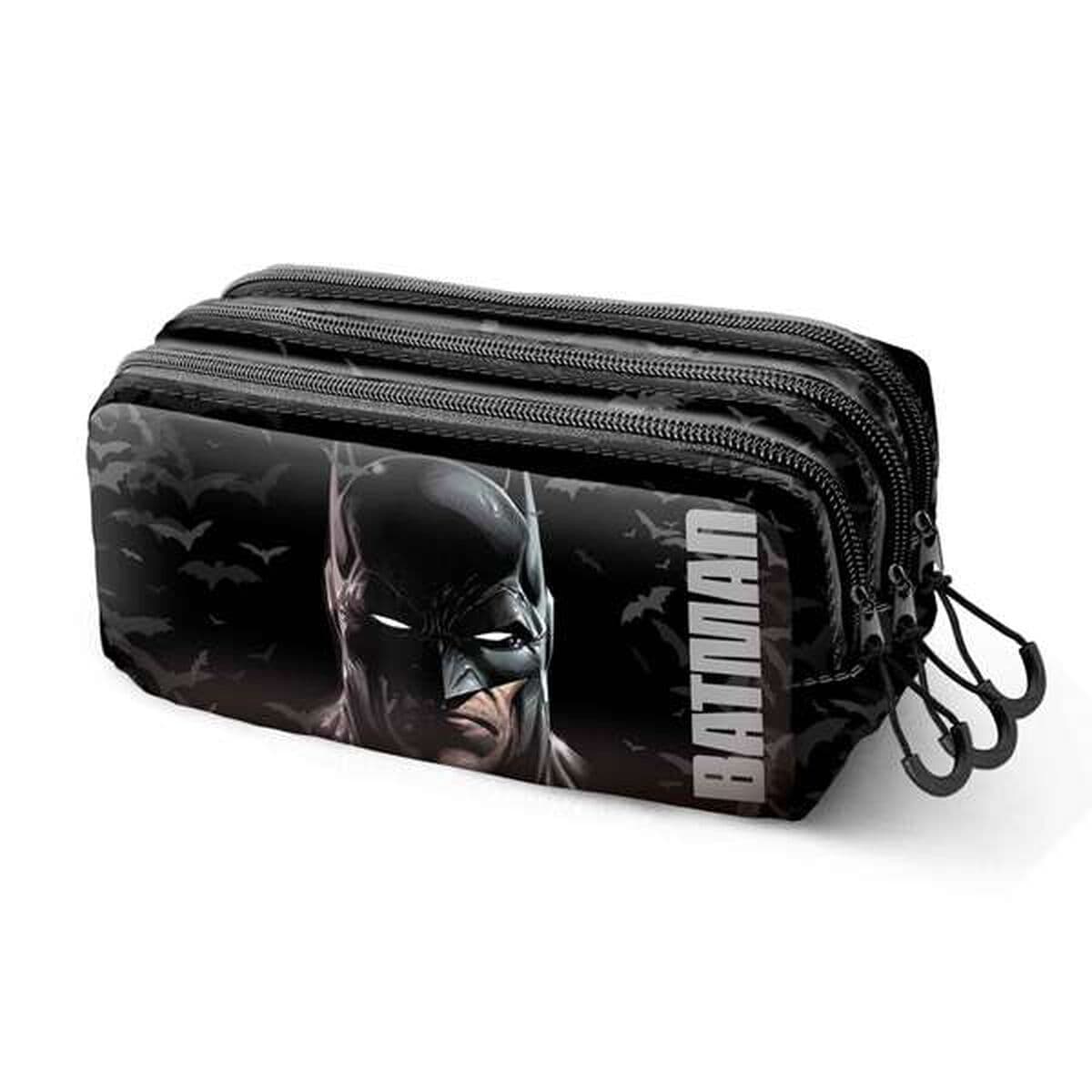Dreifaches Mehrzweck-Etui Batman Schwarz