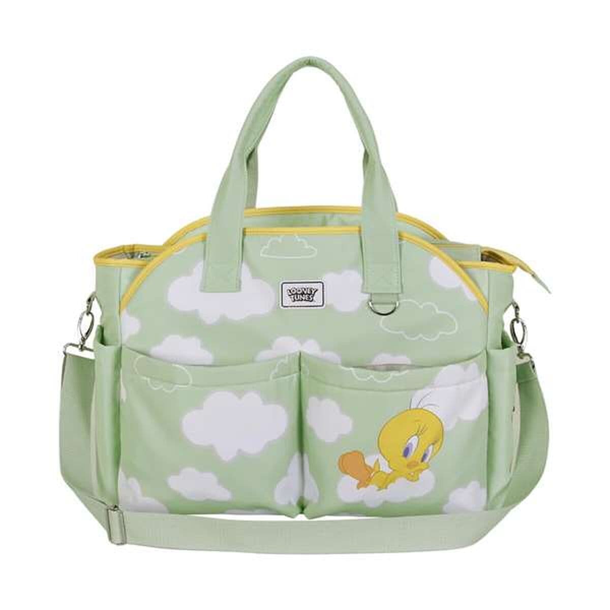 Bolso Cambiador de Pañales Looney Tunes Tweety  Verde Innovador y funcional - Image 2