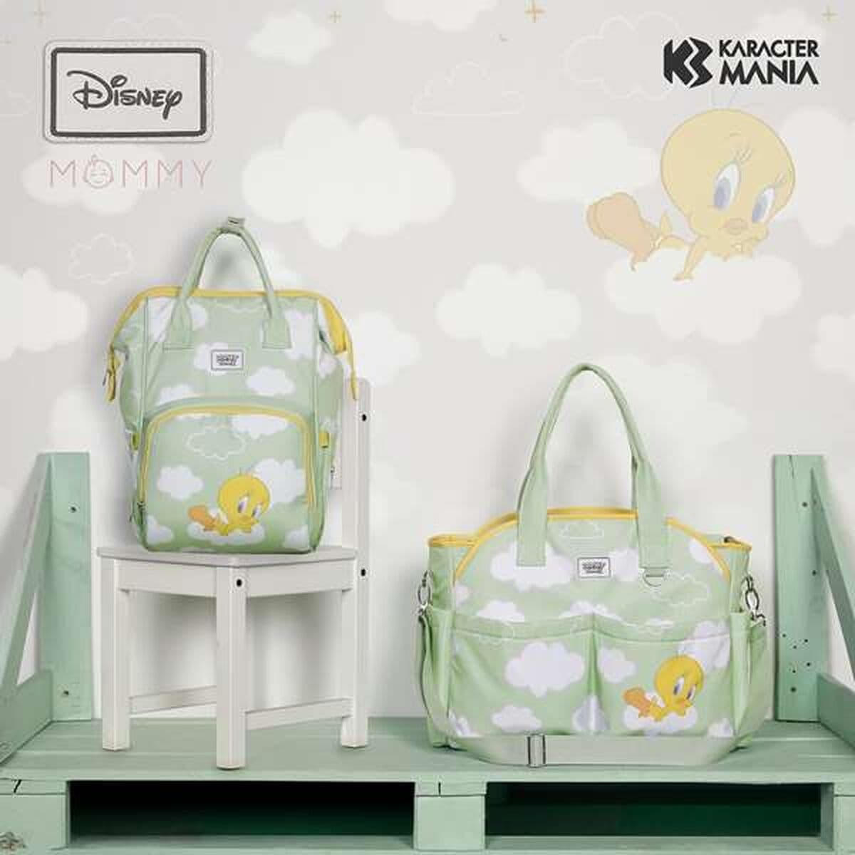 Bolso Cambiador de Pañales Looney Tunes Tweety  Verde Innovador y funcional - Image 6