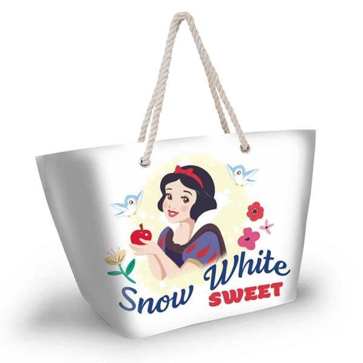 Bolsa de Playa Disney Princess Blanco 37 x 52 x 17 cm