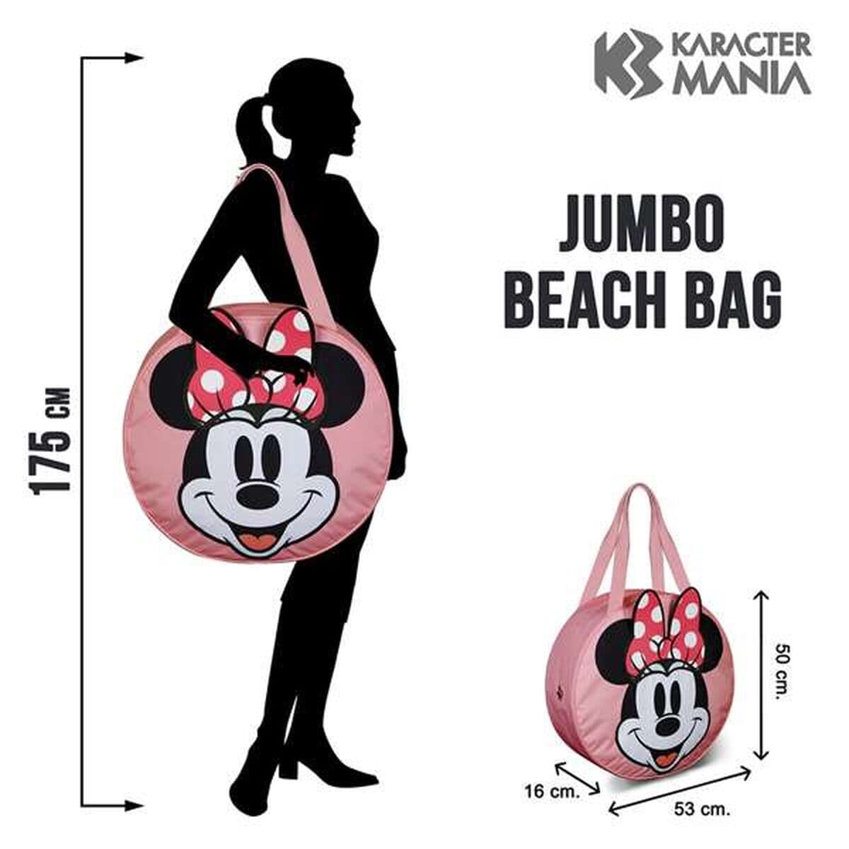 Bolsa de Playa Minnie Mouse Rosa - Image 4