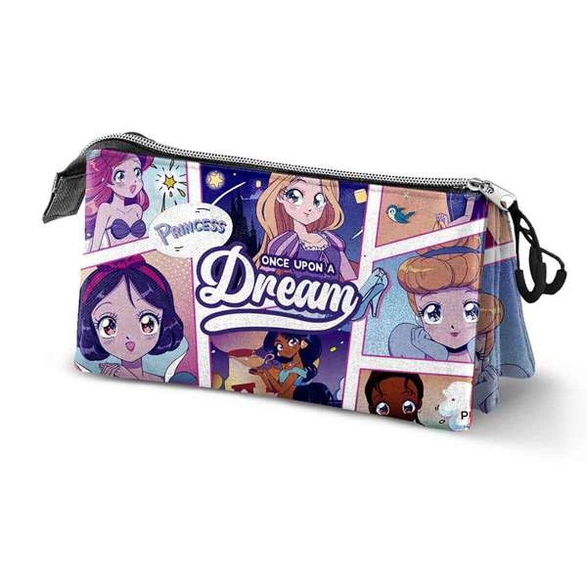 Dreifaches Mehrzweck-Etui Disney Princess